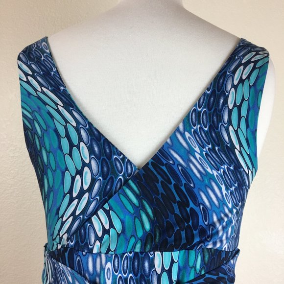 Linea Domani Blue Maxi Dress - Picture 3 of 7